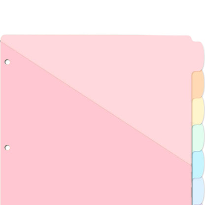 Plastic Binder Dividers with Tabs A4 Subject Dividers