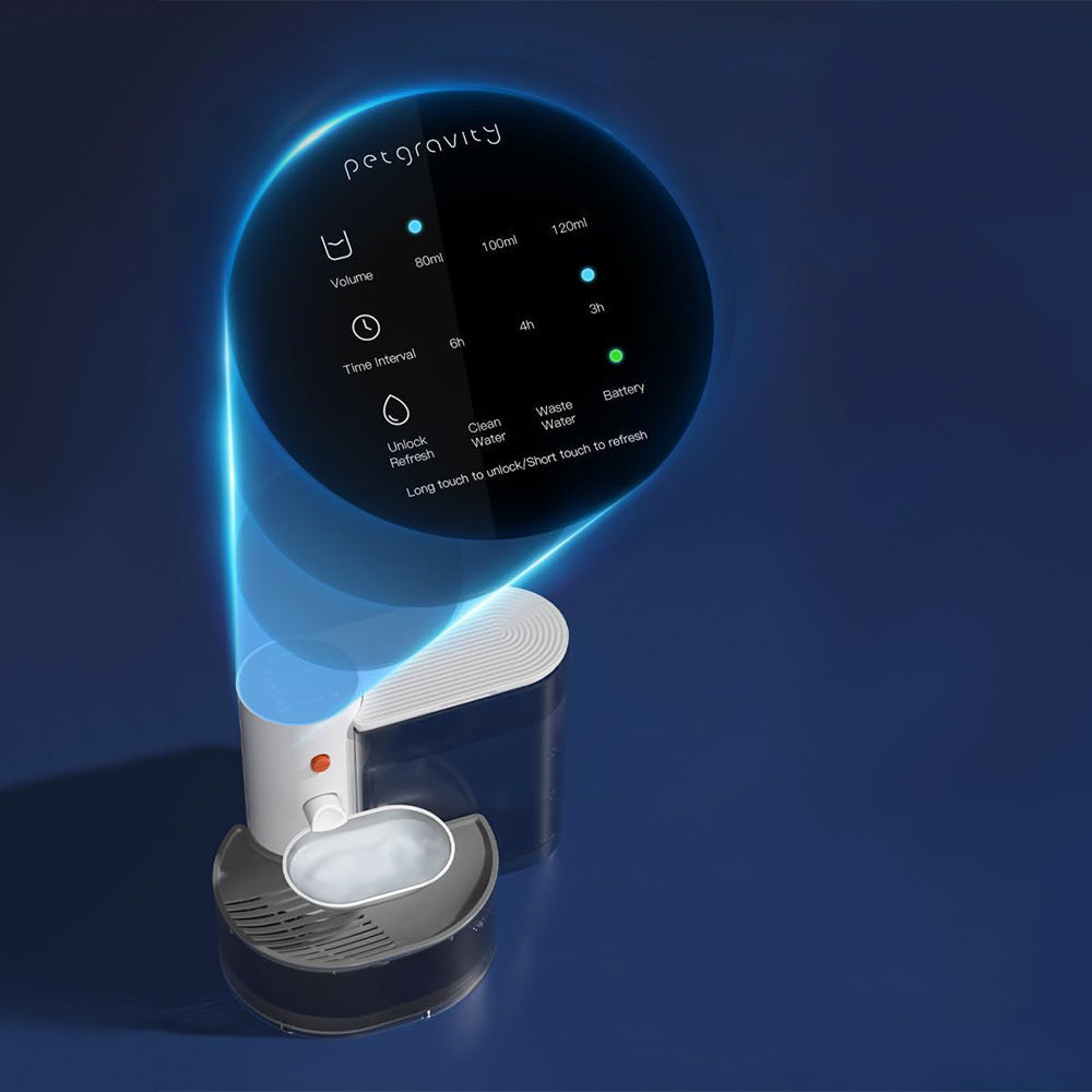 Smart Automatic Pet Water Fountain ¨C Stainless Steel Bowl Rechargeable Dispenser