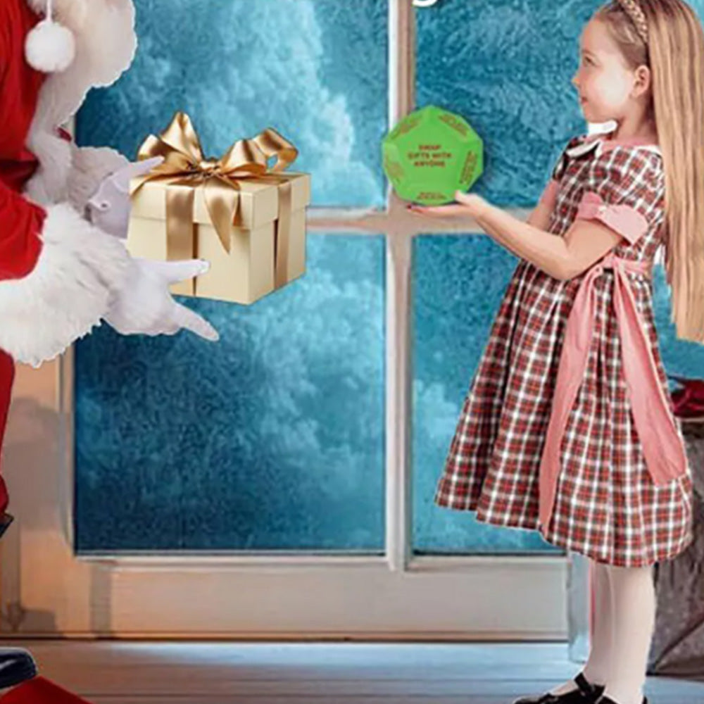 12-Side Santa Swap Gift Exchange Dice Santa Christmas Party Group Party Game