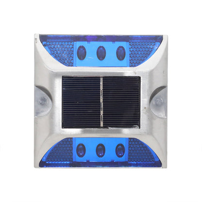 4 Piece Solar Deck Lights for Roadway Driveway - Blue