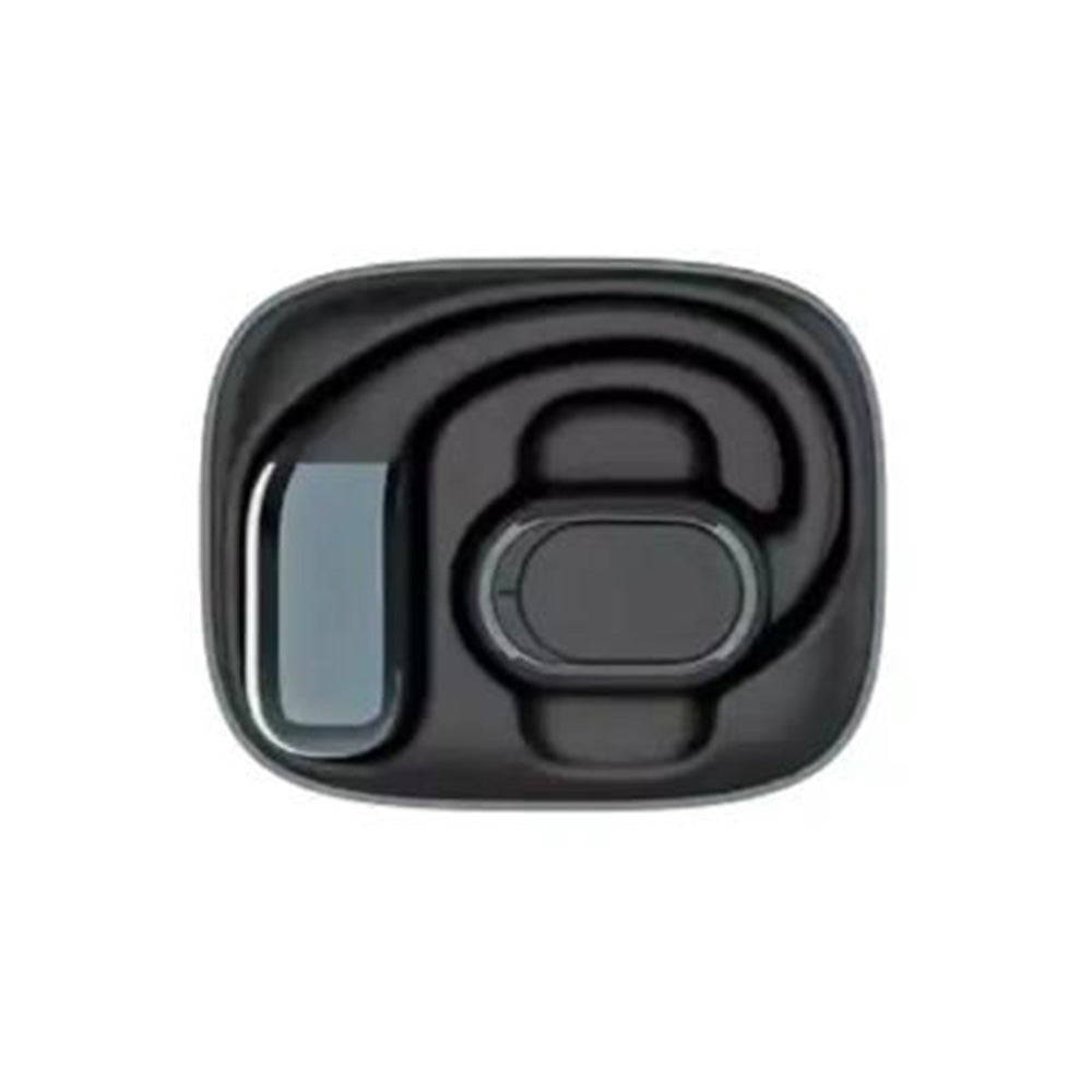 Bluetooth Open Ear Earbuds Wireless Headphones with Earhooks Air Conduction Headset with Mic for Running Workout Black