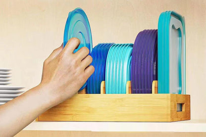 Organizer for Cabinet Bamboo Storage Tray for Tea Bags Medicines Stationery