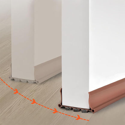 2PCS Door Draft Stopper Door Seal Strip Silicone Brush for Bottom Gap