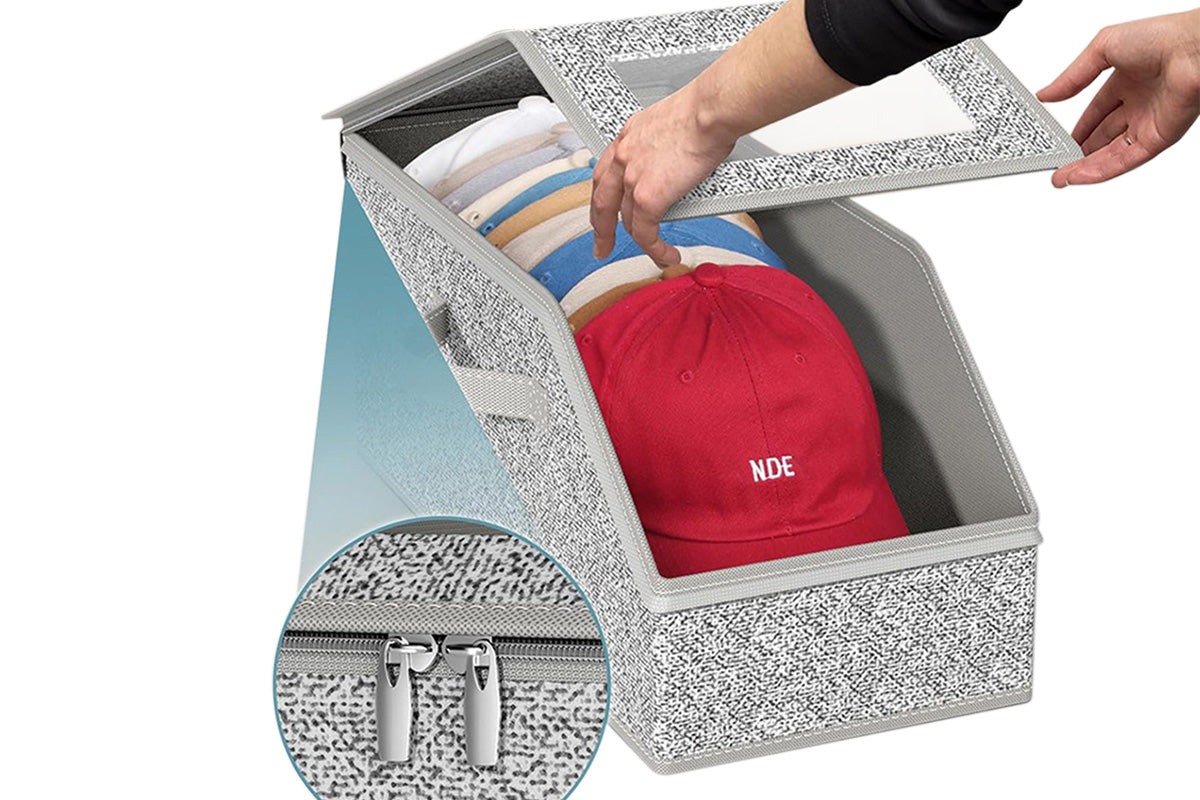 Stackable Hat Storage Organizer Holds up to 12 Caps