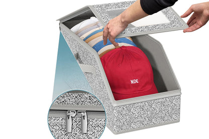 Stackable Hat Storage Organizer Holds up to 12 Caps