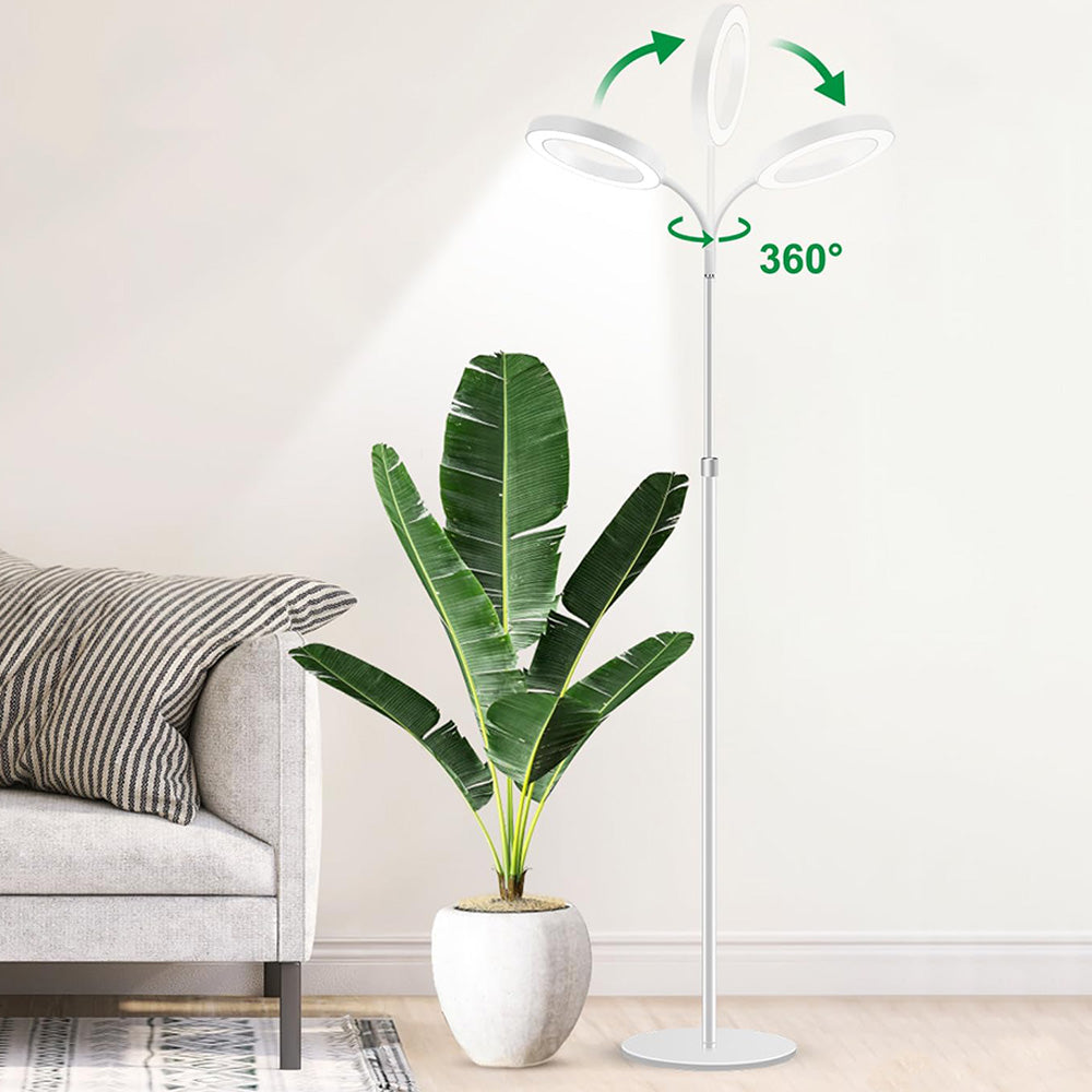 Floor Plant Grow Light Full Spectrum Tripod Stand with Timer 10 Brightness-White