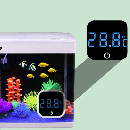 Digital Fish Tank Thermometer with LED Display Aquarium Temperature Measurement Tool