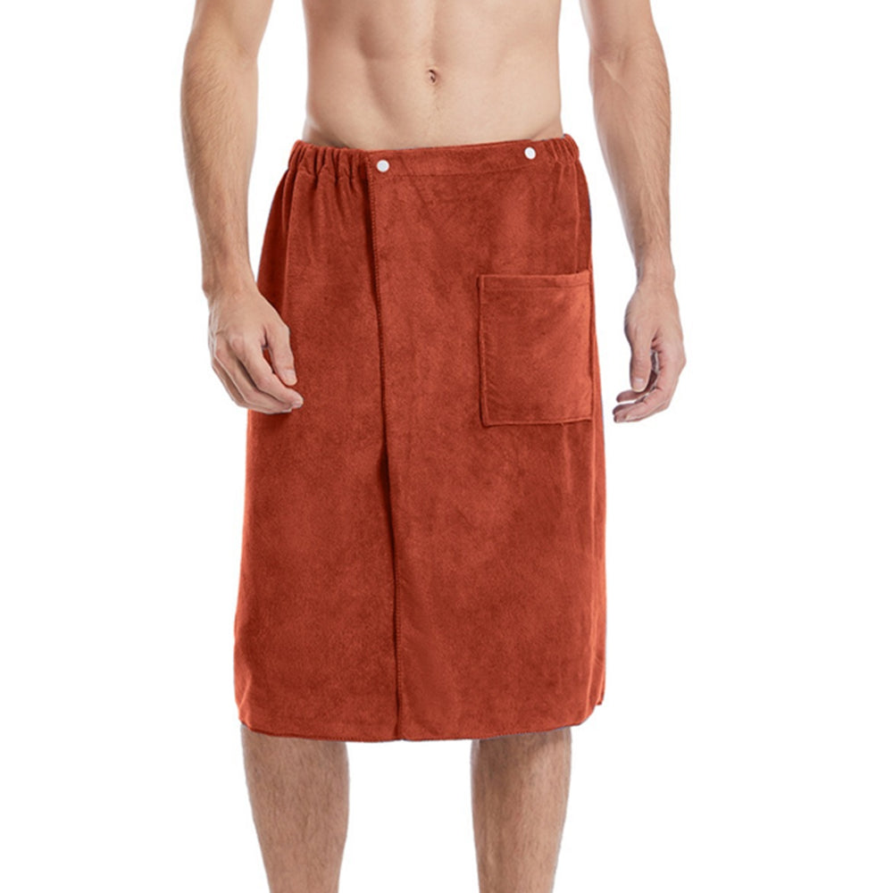 Mens Wearable Bath Towel Shower Wrap Bathroom Pool Beach Spa Bathing Shower Cover Coffee