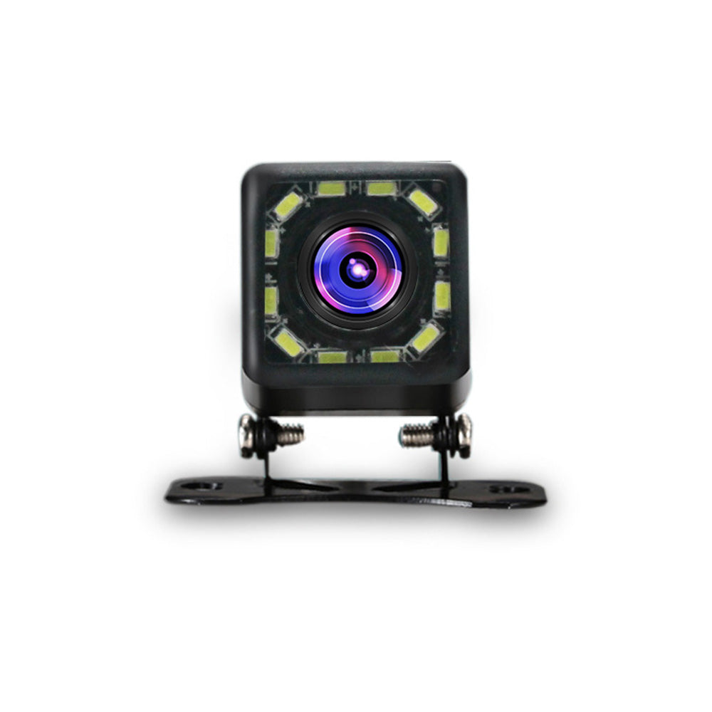 12 LED Square Reverse Camera for Car Rear View Parking with Night Vision