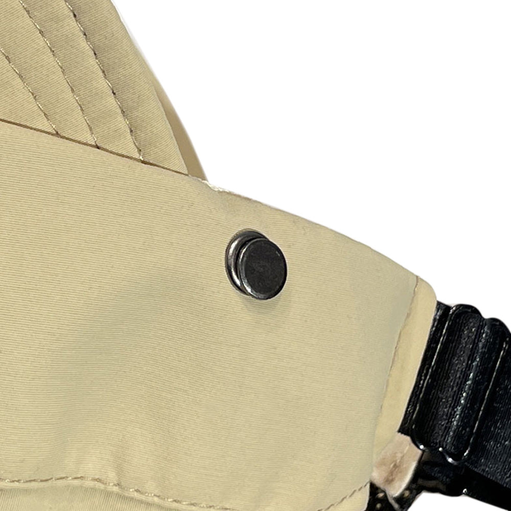 Wide Brim Quick Dry Foldable Sun Hat with Ponytail Opening - Khaki