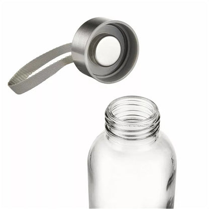 6Pcs Set 500ml Glass Water Bottles Sports Drink Bottle for Juice Milk Beverage Storage