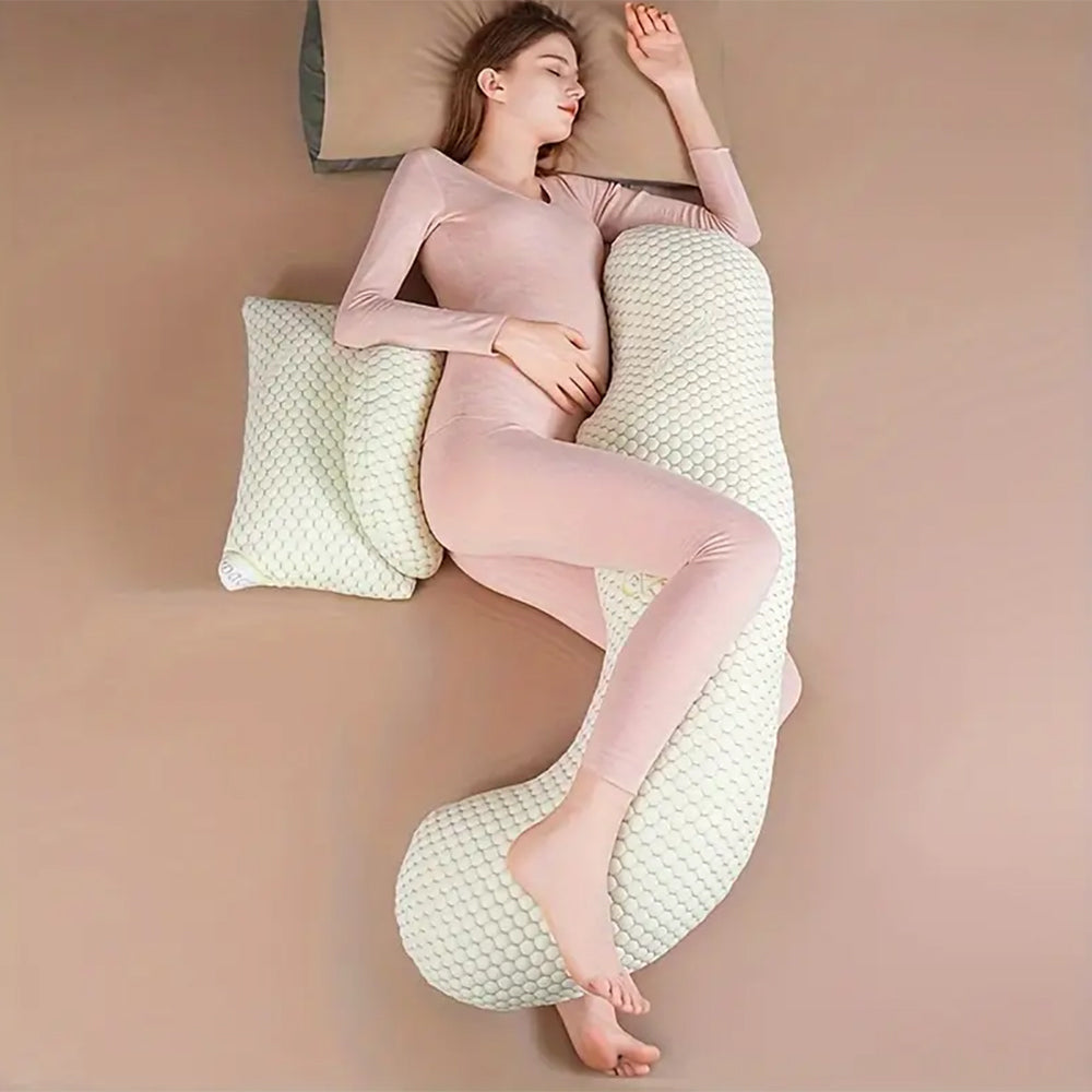 Side Pregnancy Pillows for Pregnant Women Maternity Pillow Support for Waist Leg Back Green