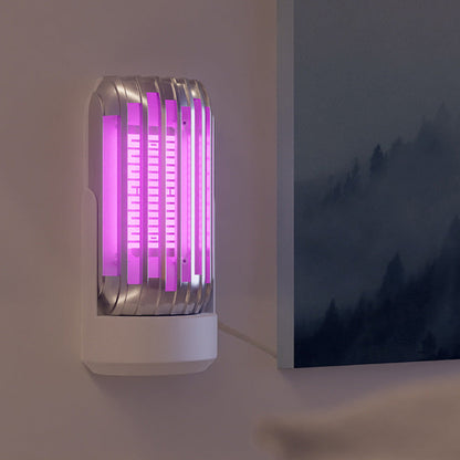 2-in-1 Electric Mosquito Zapper Lamp USB Powered Mosquito Killer Night Light White