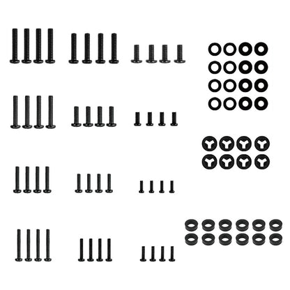 92PCS Universal TV Mount Screw Kit M4 M5 M6 M8 with Spacers Washers Storage Box