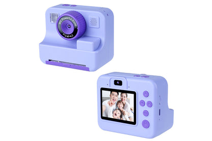 Instant Print Camera for  1080P Digital Inkless Camera with 32G TF Card-Purple