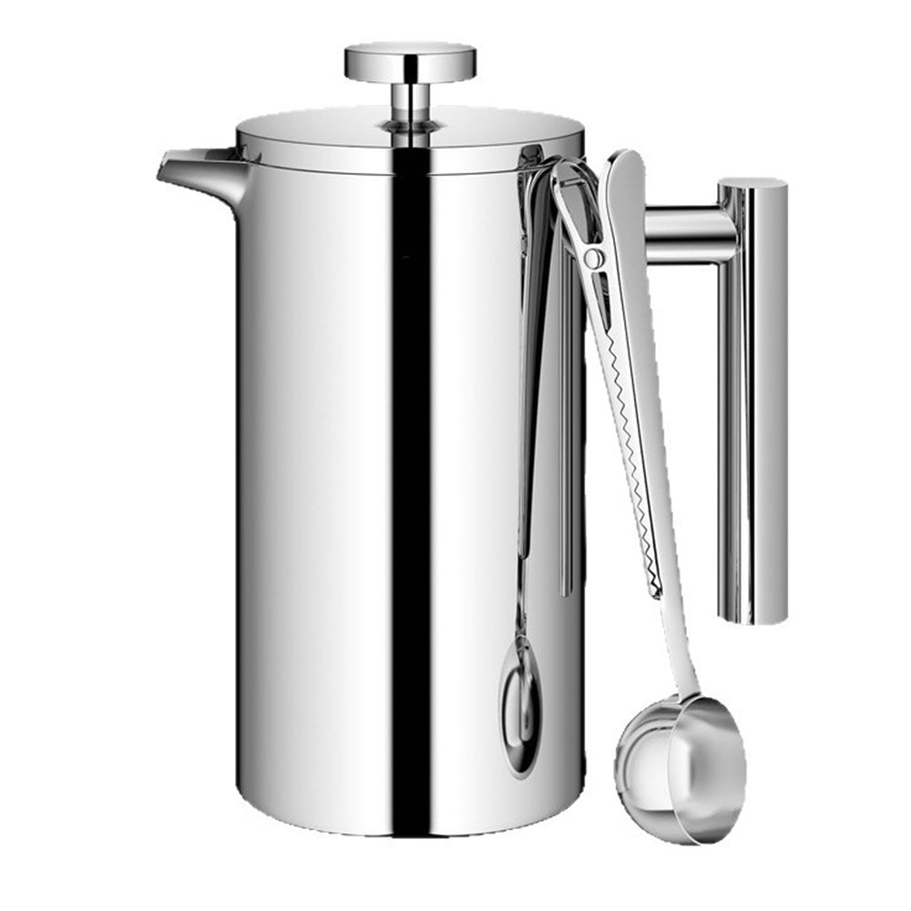 French Press Coffee Maker 304 Stainless Steel Double-Wall Insulated