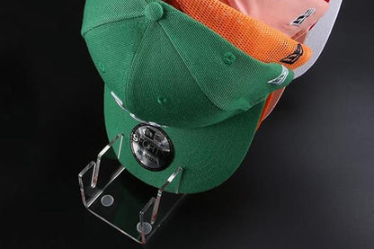 2Pcs Hat Stand Acrylic Hat Organizer for 14 Baseball Caps Storage Organizer