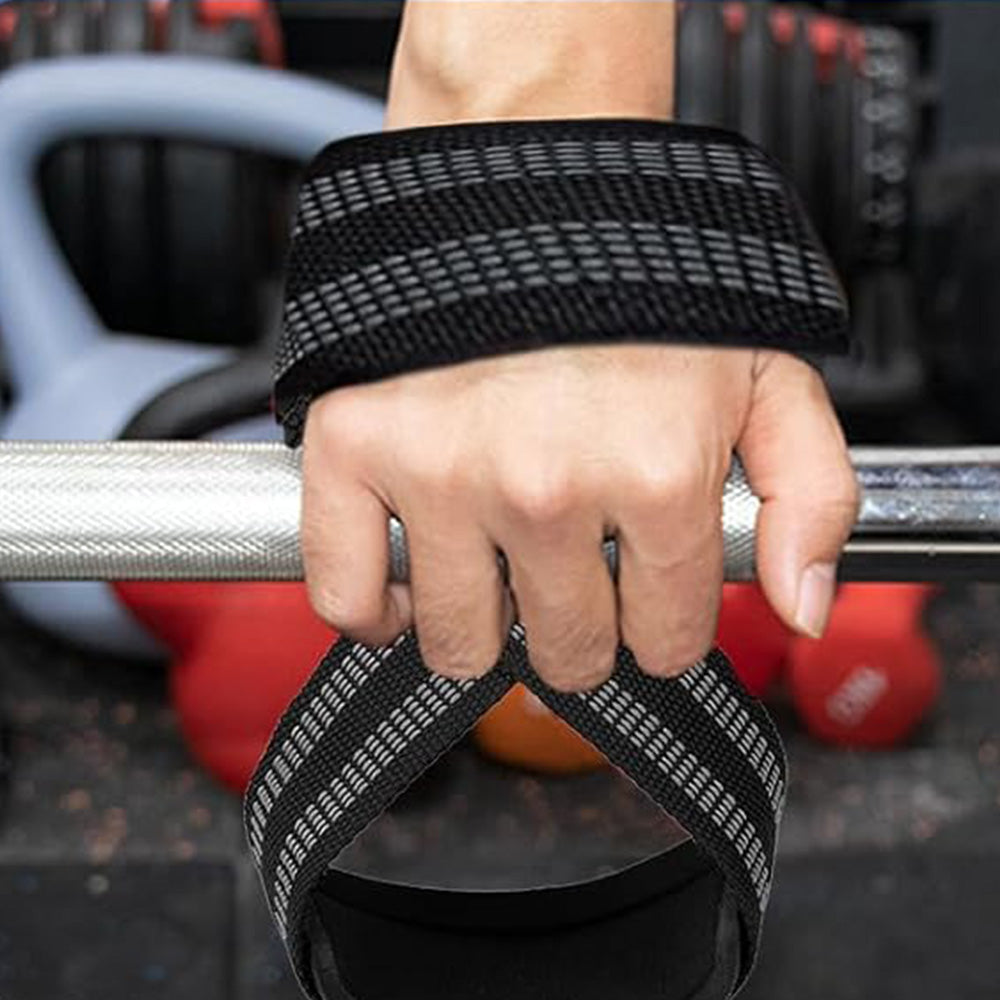 Figure 8 Lifting Straps for Deadlift Weightlifting Prevent Grip Slip Gym Wrist Belt