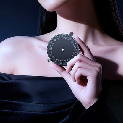 15W Magnetic Car Charger Vacuum Suction Foldable Phone Mount for Dashboard