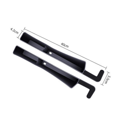 Car Seat Gap Filler Seat Gap Organizer with Phone Holder for SUV Truck-Black
