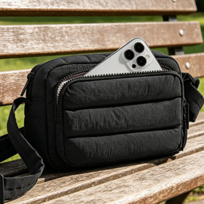 Large Capacity Crossbody Bag -Black