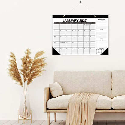 18 Monthly Wall Calendar Monthly Desk Calendar with To-do List