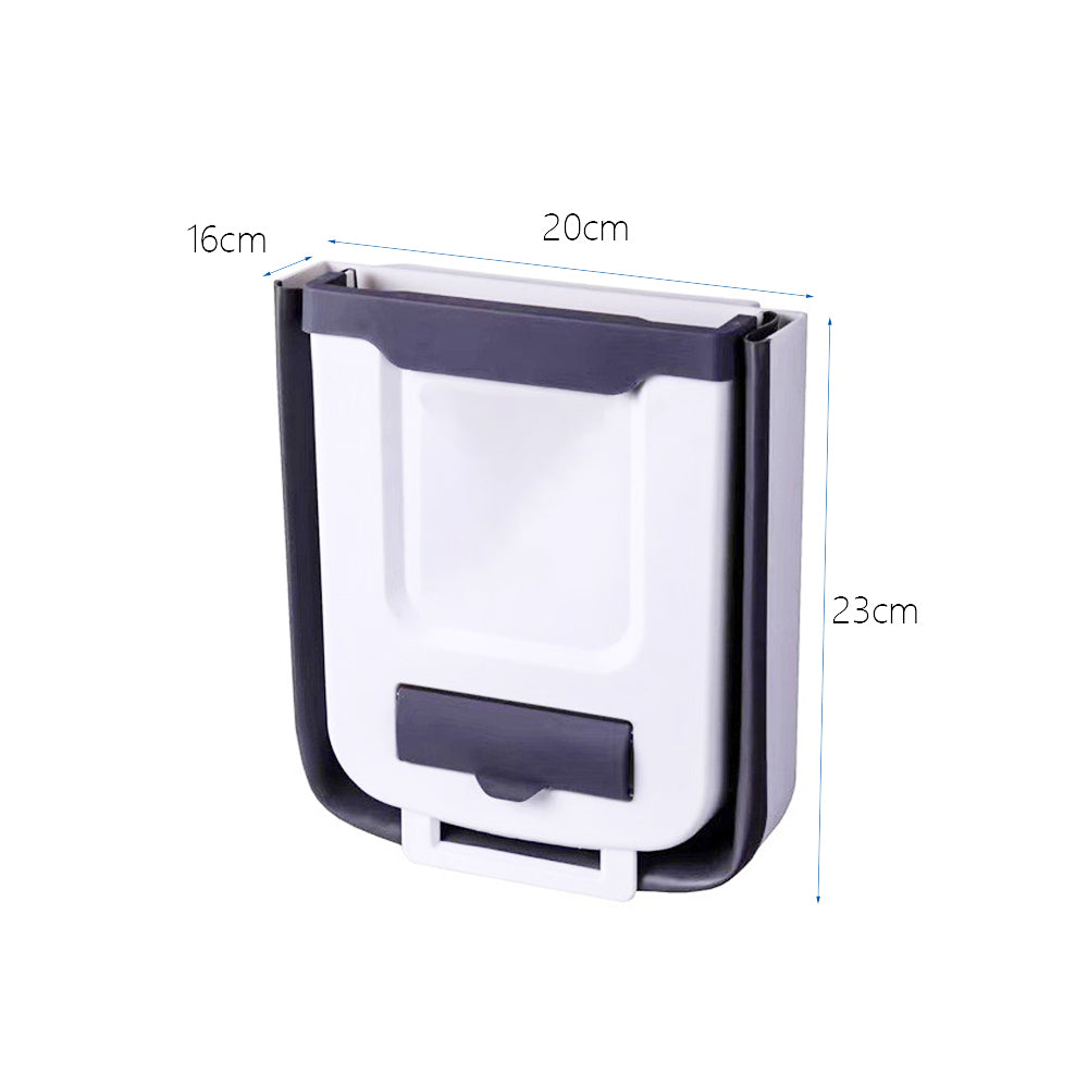 Foldable Hanging Kitchen Trash Can Garbage Can Waste Bin for Kitchen Bathroom Camping