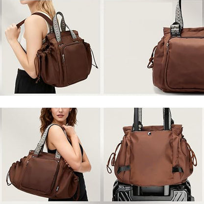 3 in 1 Convertible Travel Tote Bag- Coffee