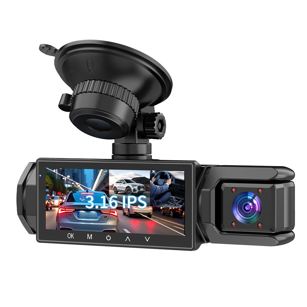 3-in-1 Mini Dash Cam for Cars ¨C Night Vision with Loop Recording