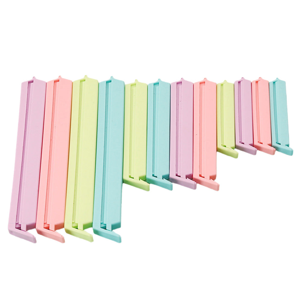 24PCS Plastic Sealing Bag Clip Sealer Clamp Kitchen Storage Food Snack Chips Seal Tool