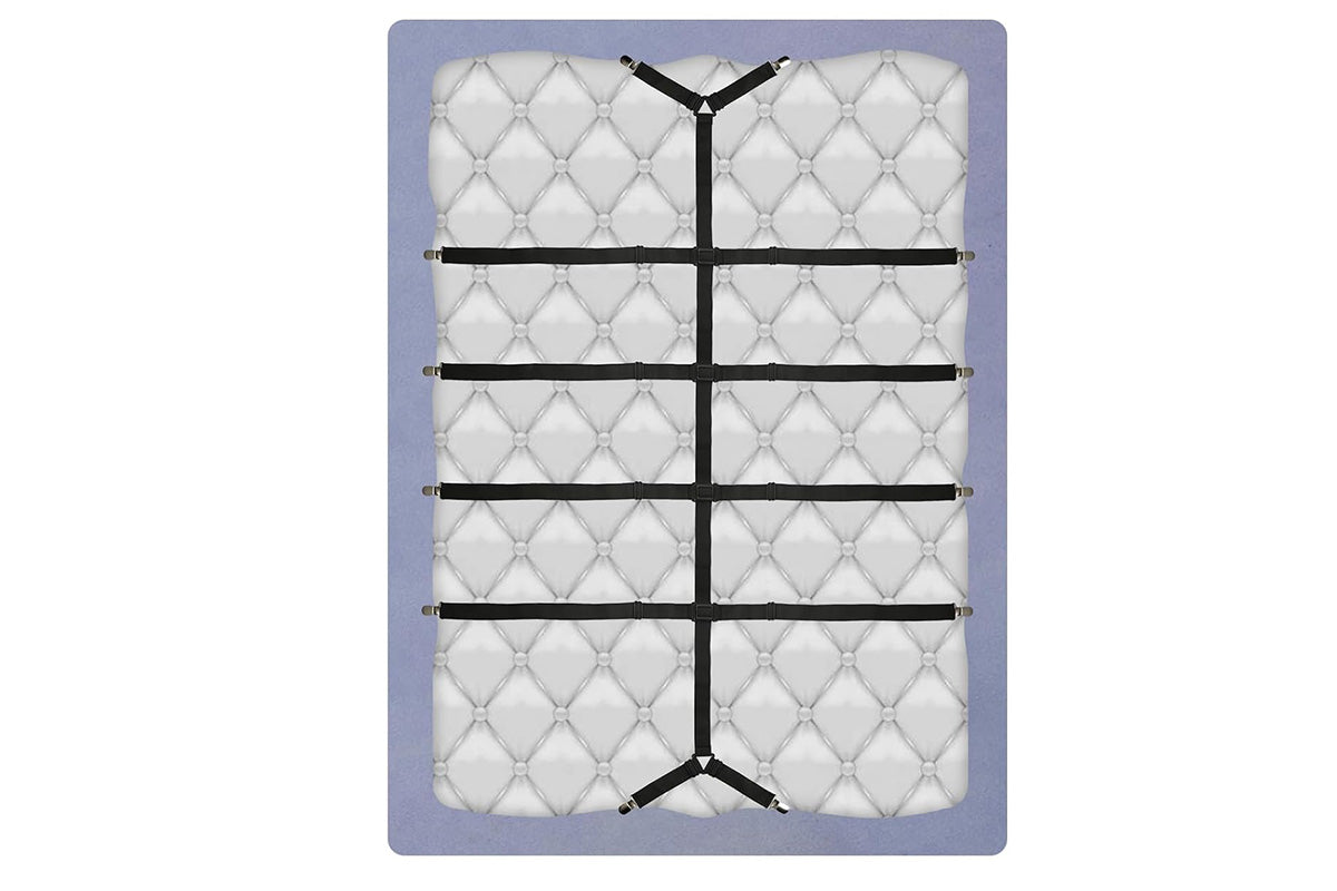 2Pcs Adjustable Fitted Sheet Tensioner Bed Sheet Tensioner Elastic Mattress Holder