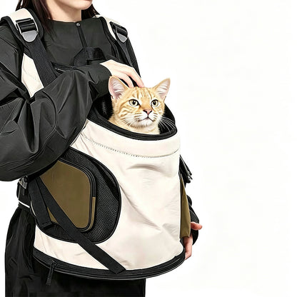 Breathable Pet Front Carrier Hands-Free Cat Small Dog Backpack