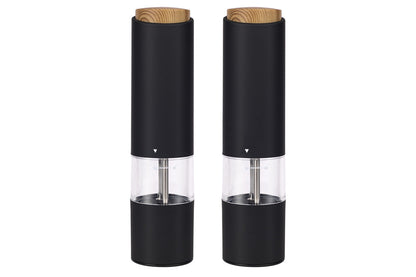 2PCS Pepper Grinder LED Light Adjustable Coarseness