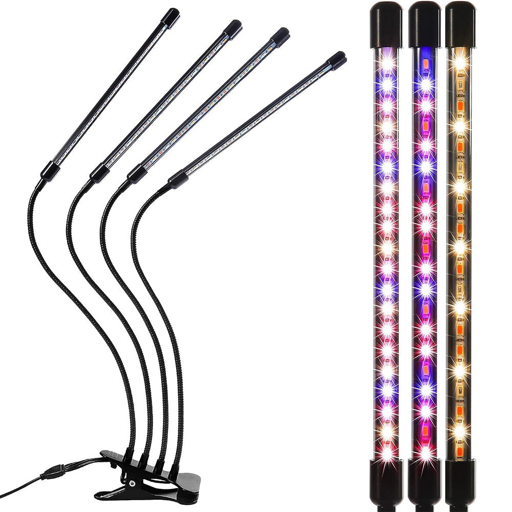 Grow Light for Indoor Plants, Red Blue Spectrum with 9 Dimmable Levels