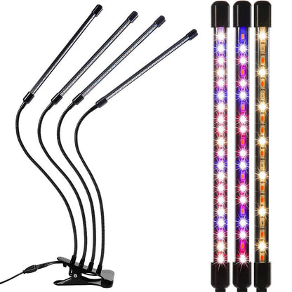 Grow Light for Indoor Plants, Red Blue Spectrum with 9 Dimmable Levels