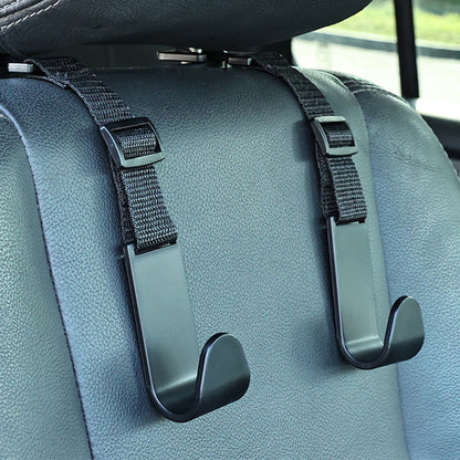 4Pcs Car Seat Headrest Hook Adjustable Multi Functional Cargo Hook for Most Cars