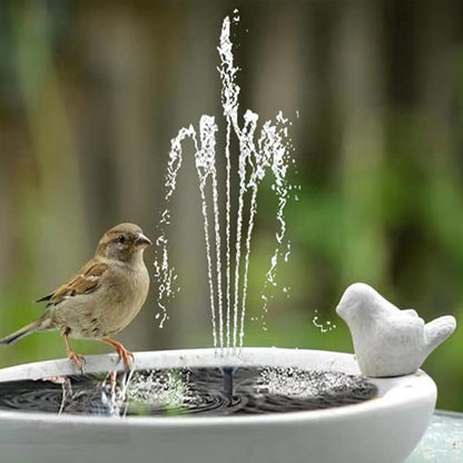 3-Tier Solar Bird Bath Fountain Waterfall Water Pump for Birdbath Garden Backyard Pond Pool Outdoor Decoration