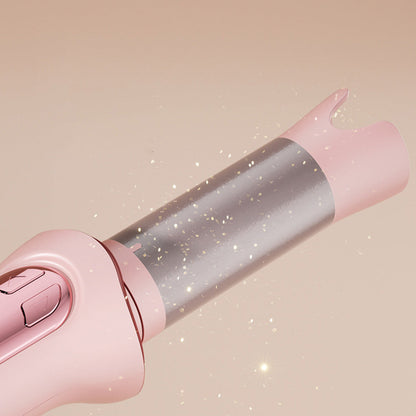 Automatic Curling Iron with 3 Temperatures Curling Iron 2-Way Rotation for Hair Styling Pink