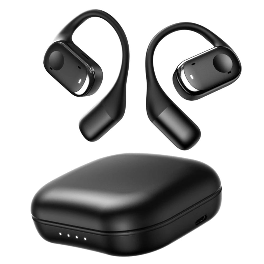 Wireless Open Ear Earbuds Earhooks Style Bluetooth 5.3 Headphones Black