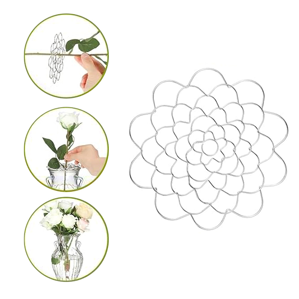 Set of 3Pcs Stainless Steel Easy Arranger Flower Holders