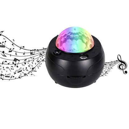 Bluetooth Speaker Star Projector Night Light with 10 Color Modes