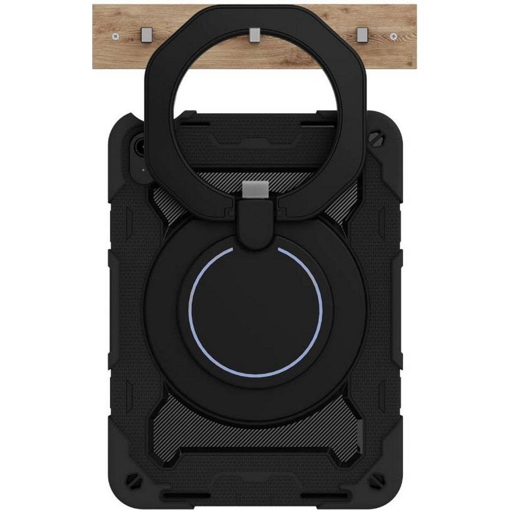 Shockproof Rugged Protective Case with Pencil Holder for iPad Air 6 Pro 11-Black