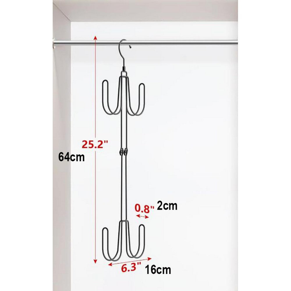 2Pcs Hat Hangers for Closet Stainless Steel Hat Organizer