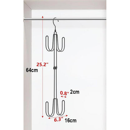 2Pcs Hat Hangers for Closet Stainless Steel Hat Organizer