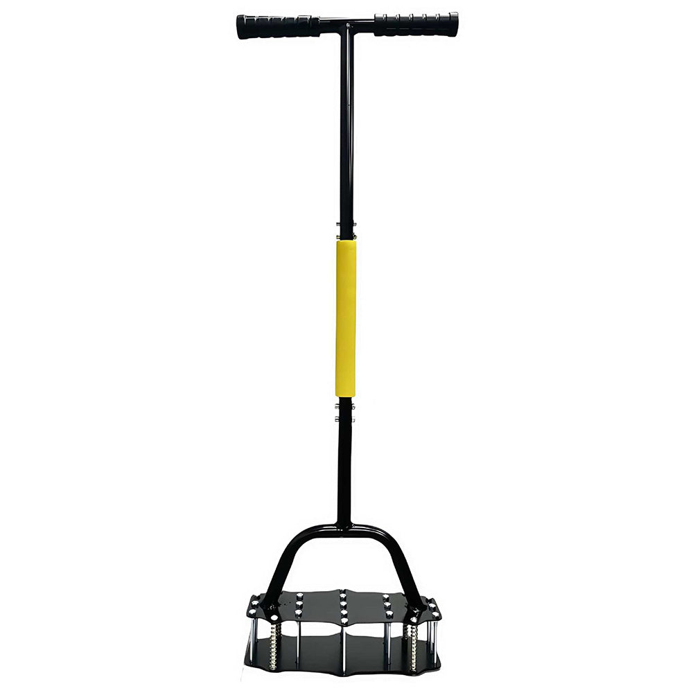 Lawn Aerator Tool Manual Dethatcher with 18 Steel Tines for Garden Yard Turf