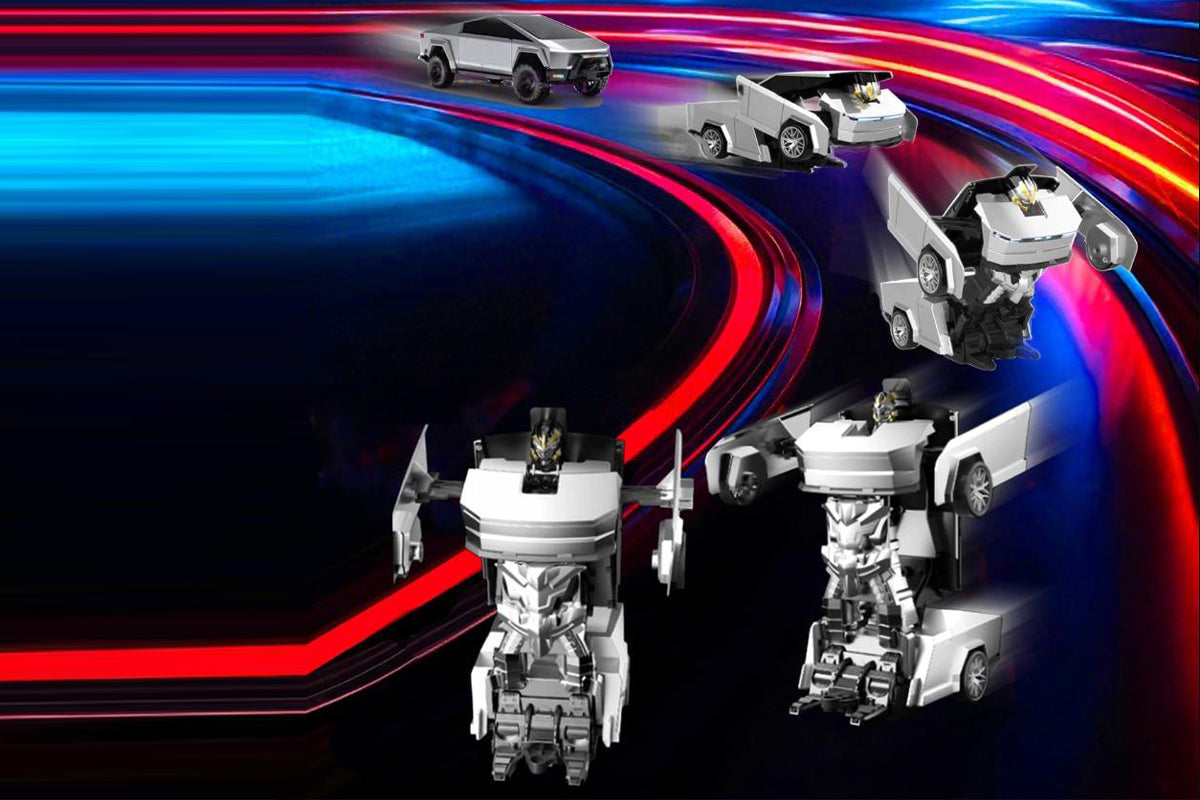 Transform Remote Control Cars Cyber Truck Remote Control Car with Light Effect-Tesla