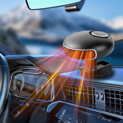 2-in-1 12V Heating and Cooling Fan Car Heater Portable Defroster for Car Windshield