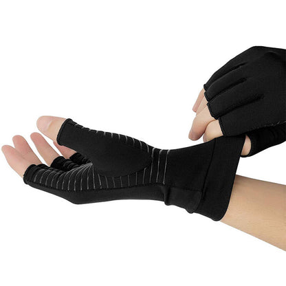 Copper Infused Compression Arthritis Gloves Wrist Finger Joint Pain Relief for Men Women