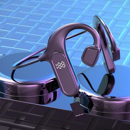 Bone Conduction Headphones Wireless Bluetooth Earphones Stereo Earbuds Outdoors Sports Waterproof Digital Heaadset With Mic