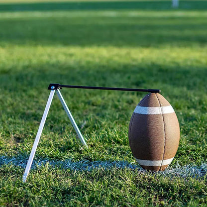 Foldable Football Kicking Tee Portable Field Goal Kicking Holder Stand Football Training Practice Equipment White